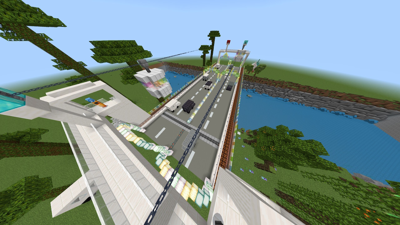 遊園地へと繋がる橋